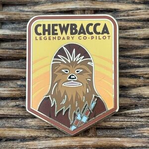 DISNEY x STAR WARS 2018 Star Wars Chewbacca "Legendary Co-Pilot" Retro Pin